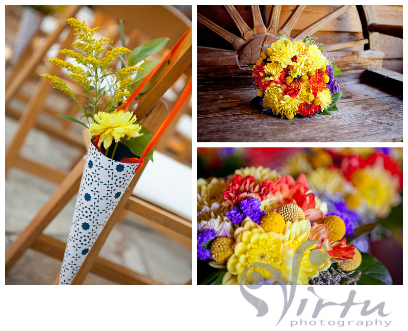 bright colored wedding flowers austin wedding photographer
