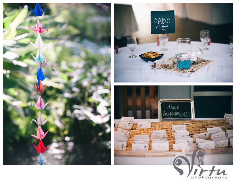 wine cork wedding decor