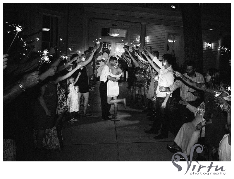 sparkler exit wedding